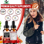 Gotas de Pimienta de Cayena 6 en 1, Alta Absorción - Suplemento Líquido con Canela de Ceilán, Extracto de Té Verde, Cúrcuma y Jengibre