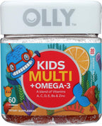 OLLY Kids Multivitamin + Probiotic Gummy - Gomitas multivitamínicas con probióticos para niños, sabor bayas, 70 unidades (pack de 3)