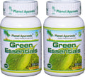 Planet Ayurveda Green Essentials, 500mg Cápsulas Vegetales - 2 Frascos