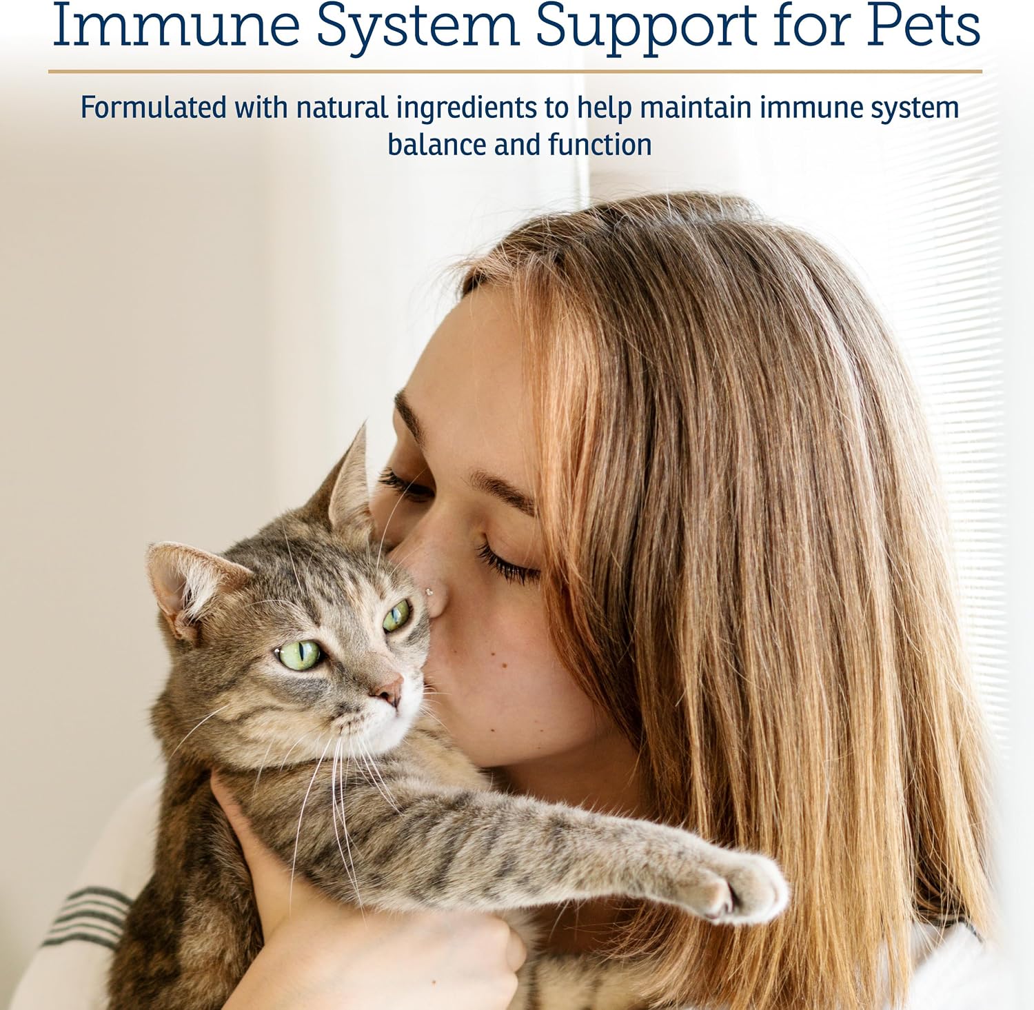 Rx Vitamins Immuno Support: Apoyo Inmunológico para Perros y Gatos - 60 cápsulas con Shiitake, Arabinogalactano y Luteína