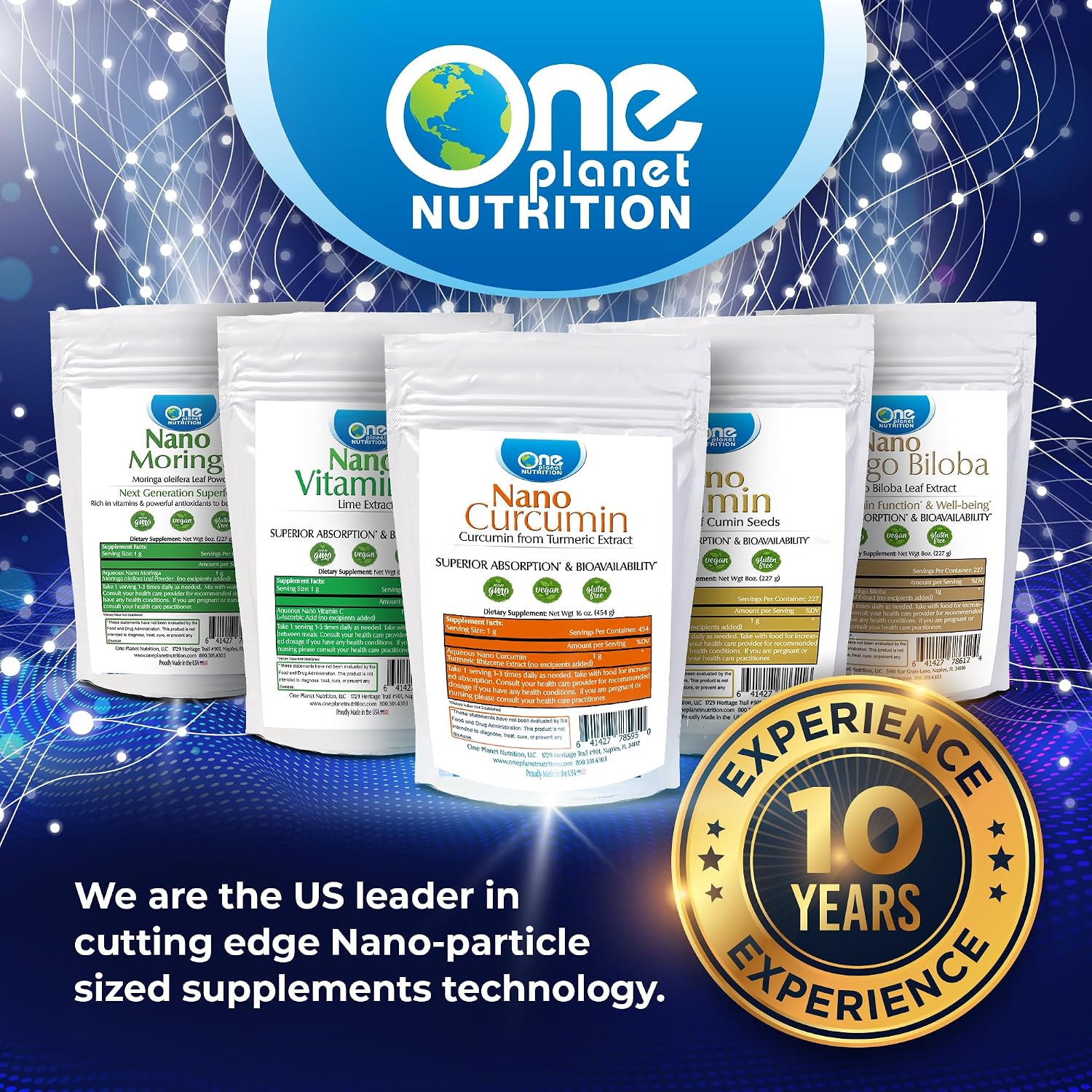 One Planet Nutrition Nano Amla Powder - 227 g (227 raciones), Extracto de Amla, Rico en Vitamina C