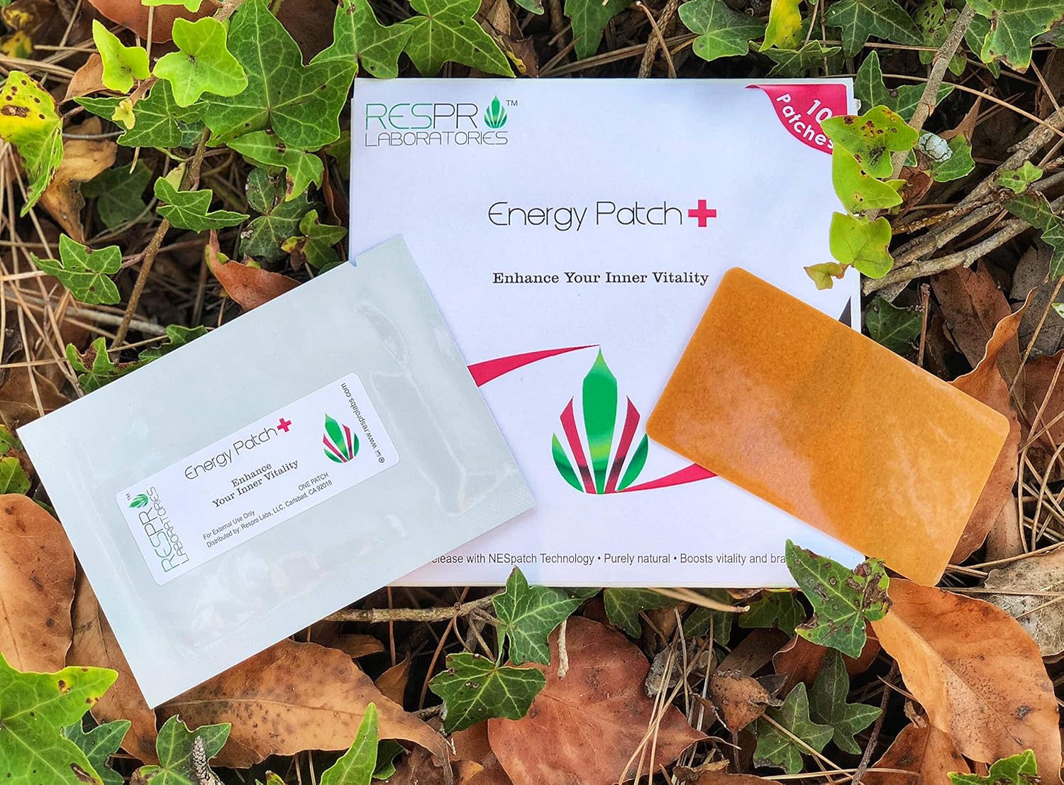 Natural Energy Patch with Guarana & CoQ10 by Respro Labs - Sustained Release, 10 Patches