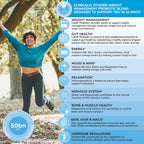 Health & Her Probiótico para Control de Peso en Menopausia - 50bn UFC con Multivitamínicos - 60 cápsulas (1 mes)