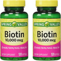 Spring Valley Biotina 10.000 mcg, 240 Cápsulas Blandas (2 Envases de 120)