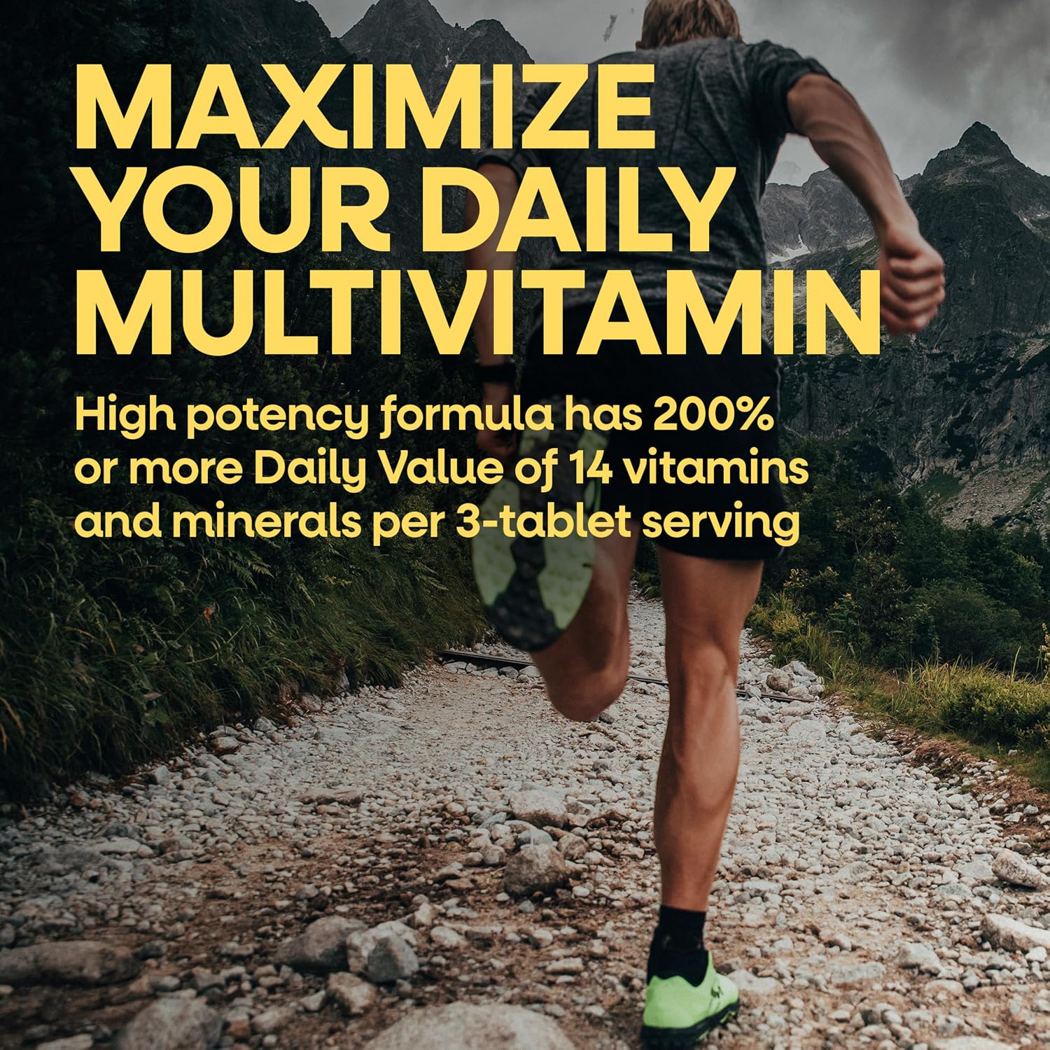 Nature's Way Alive! Men's Max3 Multivitamínico Diario de Alta Potencia para Hombres, 90 Comprimidos