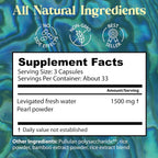 Dragon Herbs Pearl Powder - Pure Pearl Capsules for Beauty, Skin, Nails, & Eyes | Natural Ingredients, Non-GMO (100 Capsules, 500mg Per Capsule)