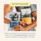 BOND Vitality - Suplemento de Fertilidad Masculina con CoQ10, Vitaminas y Minerales - 120 Cápsulas