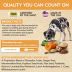 Fidobiotics Probióticos para Perros con Calabaza - 7 Días de Servicio para la Salud Digestiva