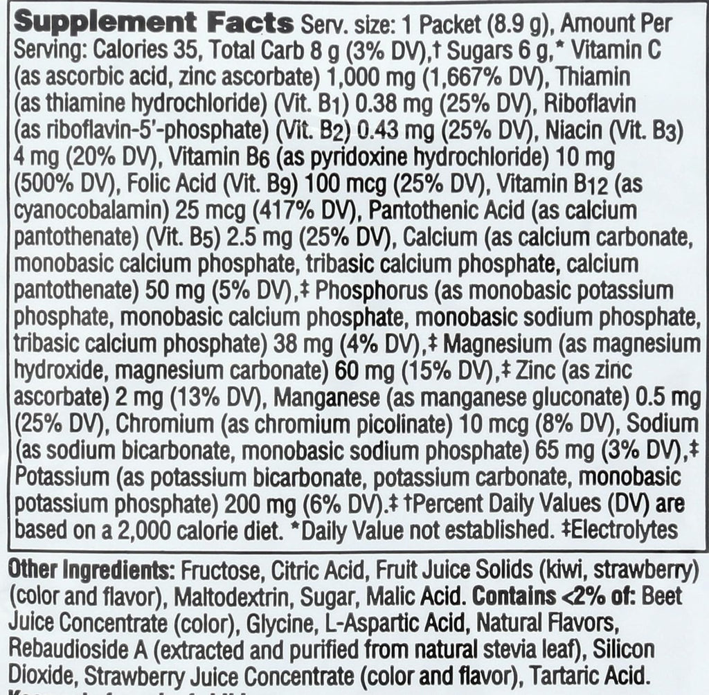 ALACER Emergen-C Sobre de Kiwi y Fresa, 9 g