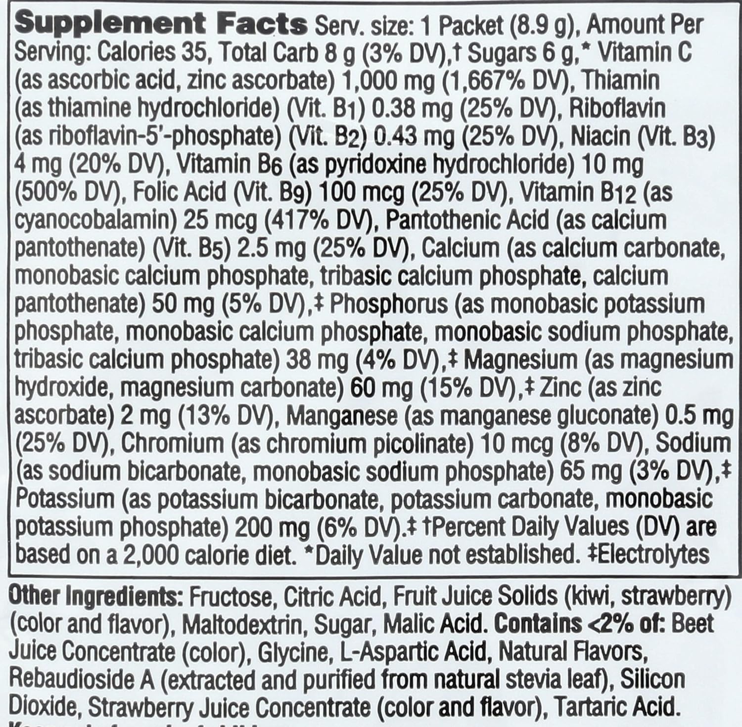 ALACER Emergen-C Sobre de Kiwi y Fresa, 9 g