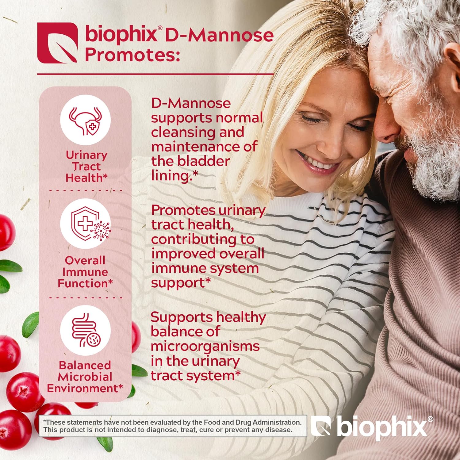 biophix D-Mannose Orgánico 1500 mg, 200 Cápsulas Vegetales