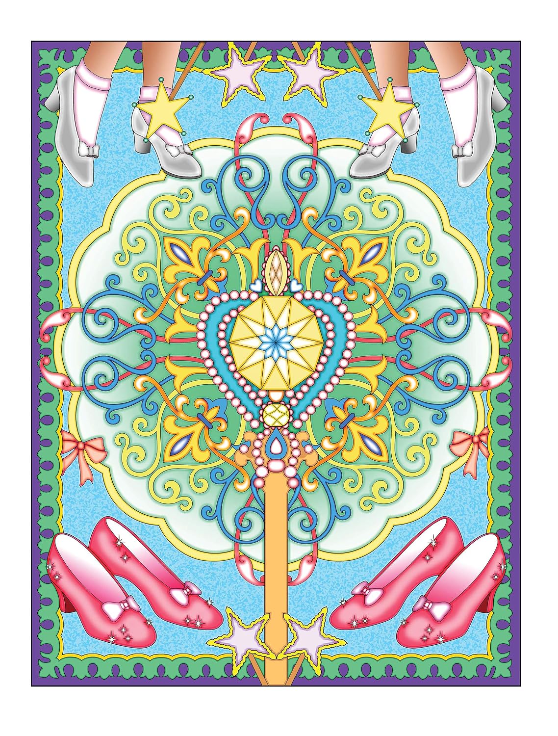 Libro para colorear El mago de Oz de Creative Haven: Relájate y encuentra tus verdaderos colores (Libro de colorear para adultos)