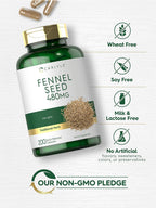 Carlyle Semilla de Hinojo 480mg – 200 Cápsulas – Suplemento Herbal No-GMO