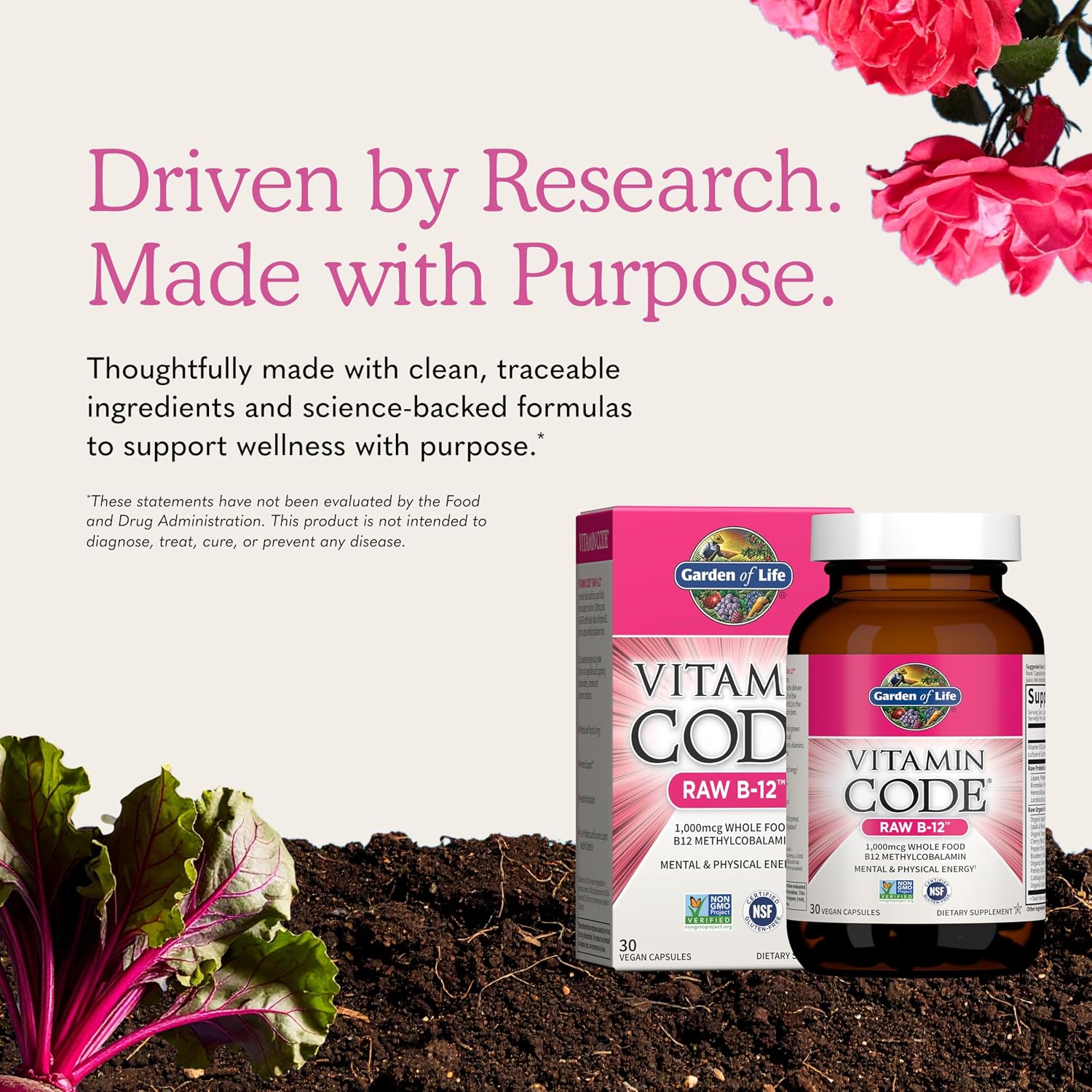 Vitamin Code Raw B-12 Metilcobalamina 1000 mcg - 30 Cápsulas