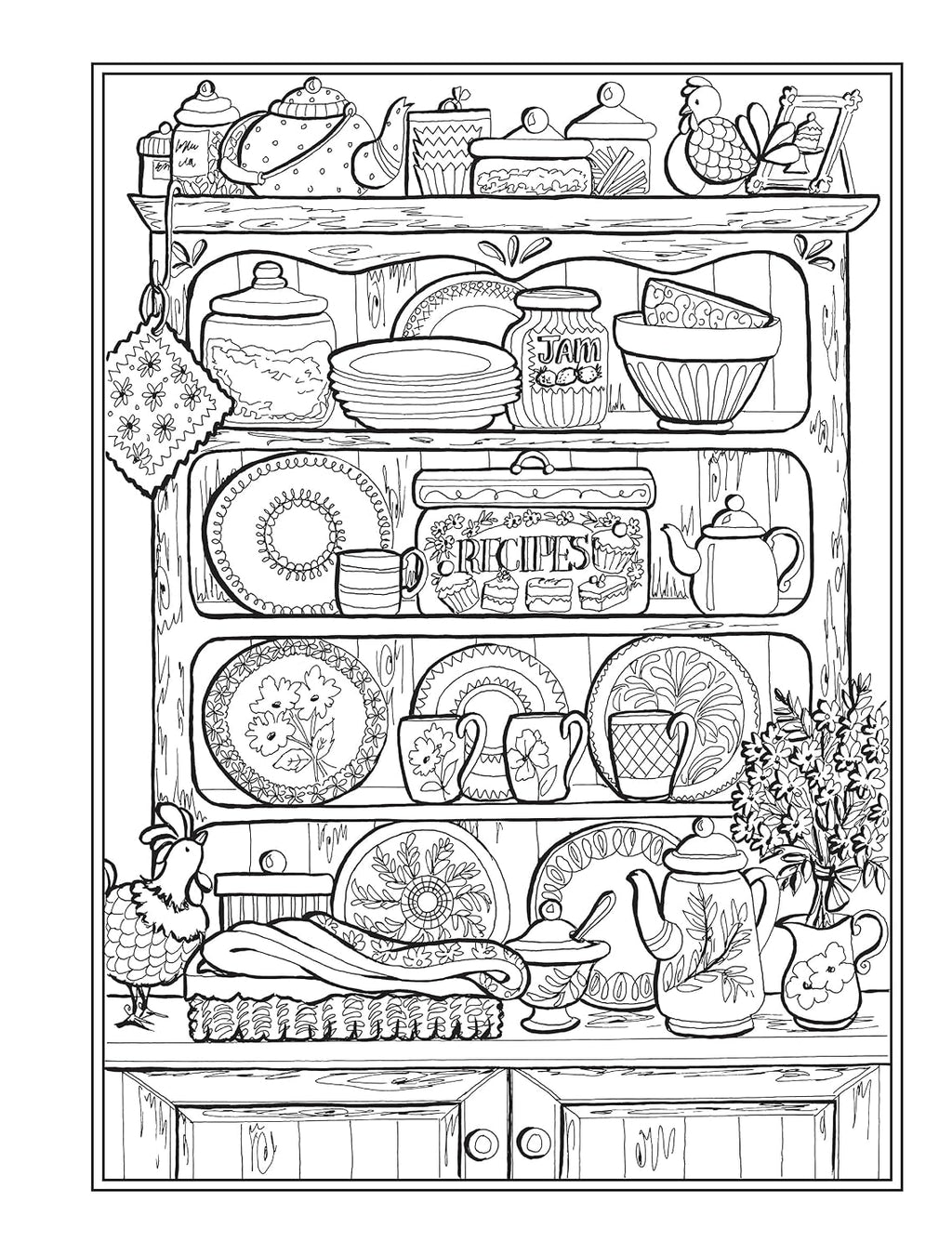 Libro de colorear Creative Haven Hogar Dulce Hogar (Libros de colorear para adultos: Calma)