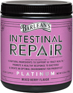 Barlean's Polvo de Salud Intestinal, Mezcla de Fibras y Apoyo Digestivo, Sabor Bayas Mixtas, 180g