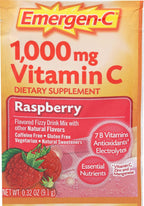 Alacer Emergen-C Frambuesa - Sobre de Vitamina C Efervescente, 0.32 oz