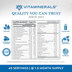 Vitaminerals CombAdult Fórmula Completa de Vitaminas y Minerales | No-GMO | Cápsulas Vegetales (90)