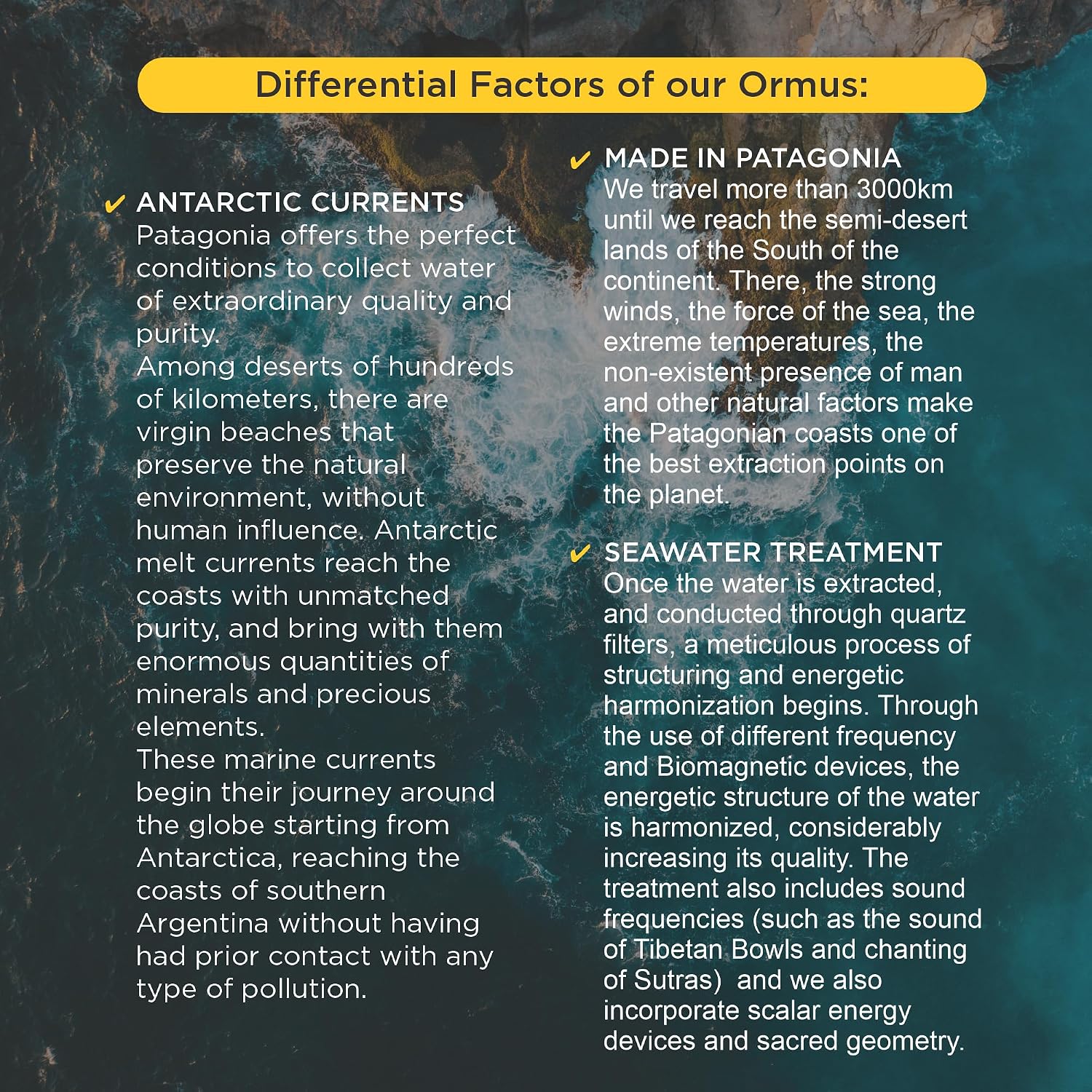 ORMUS PATAGONIA ARGENTINA - Oro Monoatómico Puro 500ml - Suplemento Líquido de Minerales para Energía y Claridad Mental