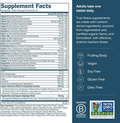 True Grace One Daily Multivitamínico para – Energía y vitalidad: Las vitaminas del grupo B en su forma activa – Image 2
