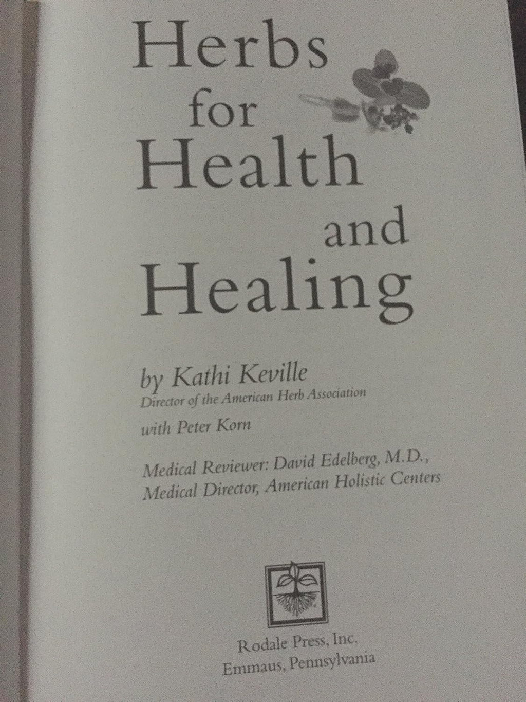 Herbs for Health and Healing