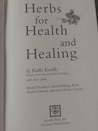 Herbs for Health and Healing