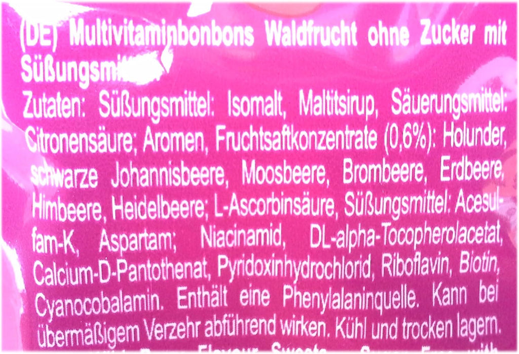 Vivil Multivitamin Bonbons Wildberry Sin Azúcar 80g