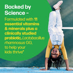 Culturelle Kids Multivitamínico + Probiótico Completo Masticable para Niños de 3+ Años, 50 Comprimidos Sabor Fruta