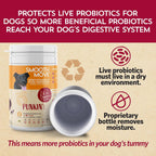 Fidobiotics Probióticos para Perros con Calabaza - 7 Días de Servicio para la Salud Digestiva
