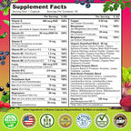 Women's Daily Multivitamin with Iron - Vegan Methylated Multivitamin for Women with Biotin, Organic Superfoods, Probiotics, B-Complex - Energy, Gut & Optimal Health Support – Easy to Swallow Capsules