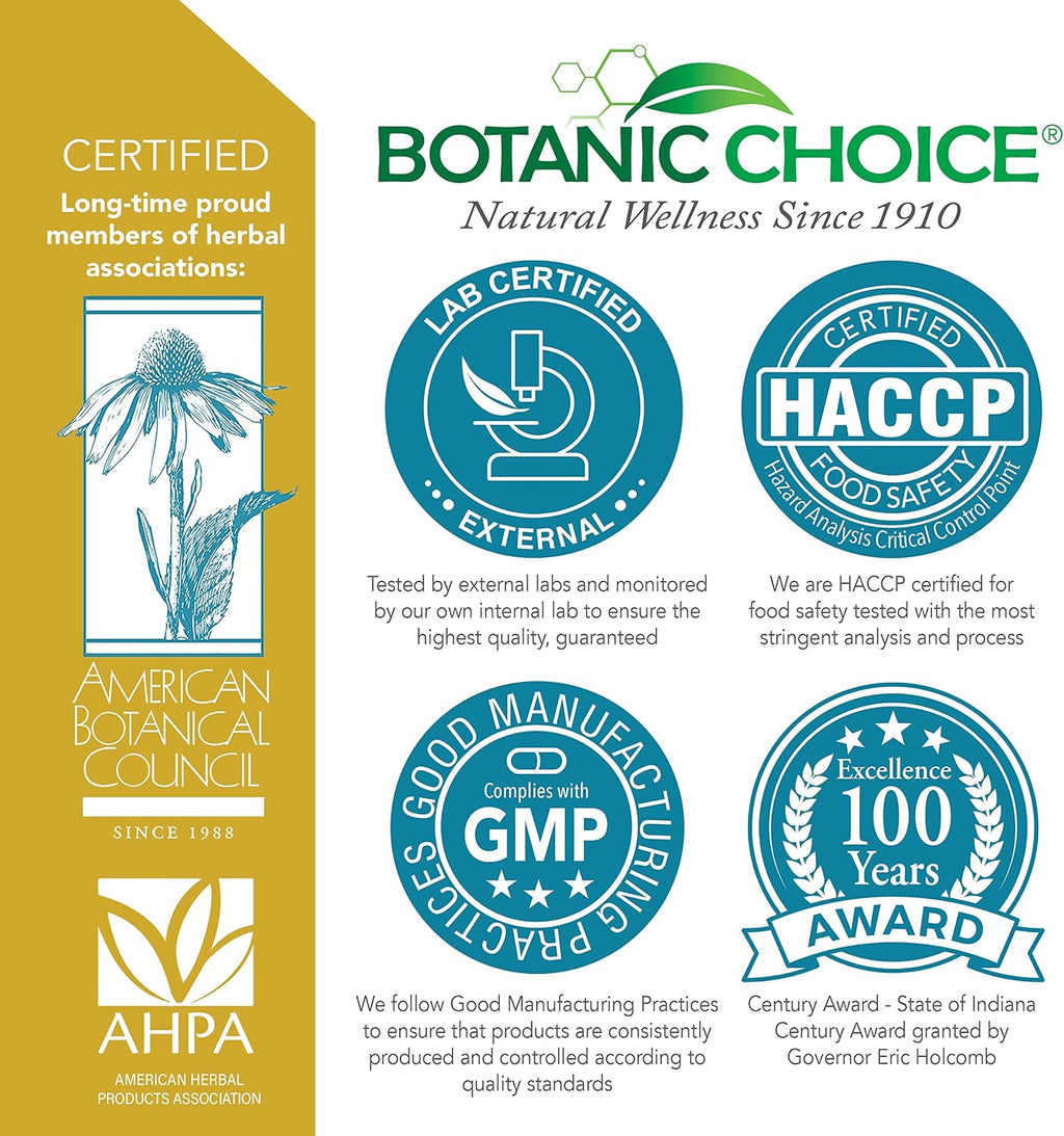 Botanic Choice Vitaminas para Cabello, Piel y Uñas - Suplemento de Biotina con Colágeno, Vitamina C y Hierro - 60 Cápsulas Líquidas