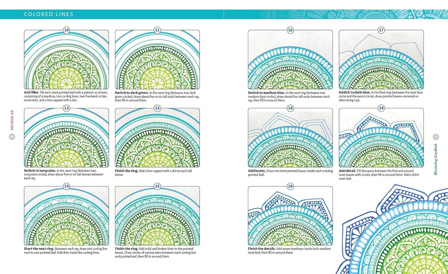 A Brilliant and Beautiful Guide to Drawing Mandalas: 30 Step-by-Step Tutorials to Discover the Meditative Magic of Drawing Repetitive Patterns