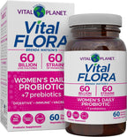 Vital Planet Vital Flora Probiótico Diario Mujeres 60B UFC 60 Cepas 60 Cápsulas