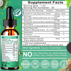 Moringa Drops – Extracto Líquido Puro de Moringa Oleifera con Soursop, Sea Moss, Aceite de Semilla Negra, Quercetina y Cúrcuma | Suplemento Superfood Multimineral y Vitaminas