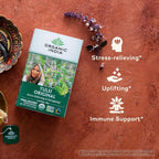 ORGANIC INDIA Té de Tulsi Original - Infusión de Albahaca Sagrada y Albahaca Africana, Relajante, Sin Cafeína - 18 Bolsitas, Pack de 3