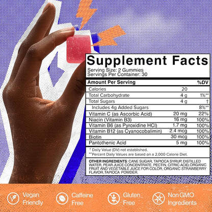SAM+LEO Gominolas de Complejo B con Biotina – Niacina (B3): Contribuye al metabolismo energético normal y al – Image 6