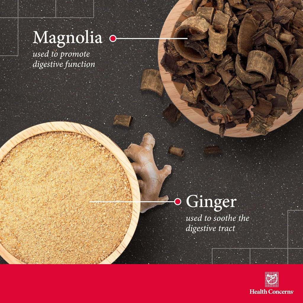 Health Concerns Stomach Caps – Apoyo Digestivo con Jengibre y Corteza de Magnolio – 90 Cápsulas