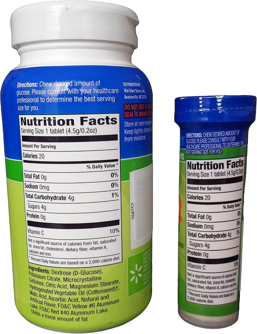 ReliOn Glucosa, 50 Comprimidos + Tubo Portátil de 10 (Fruta Tropical)