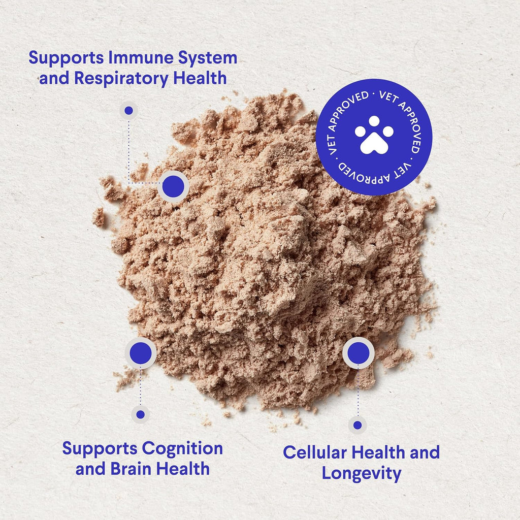 Wonder Paws Immune Support – Polvo de Setas Orgánicas para Perros, 90 Dosis
