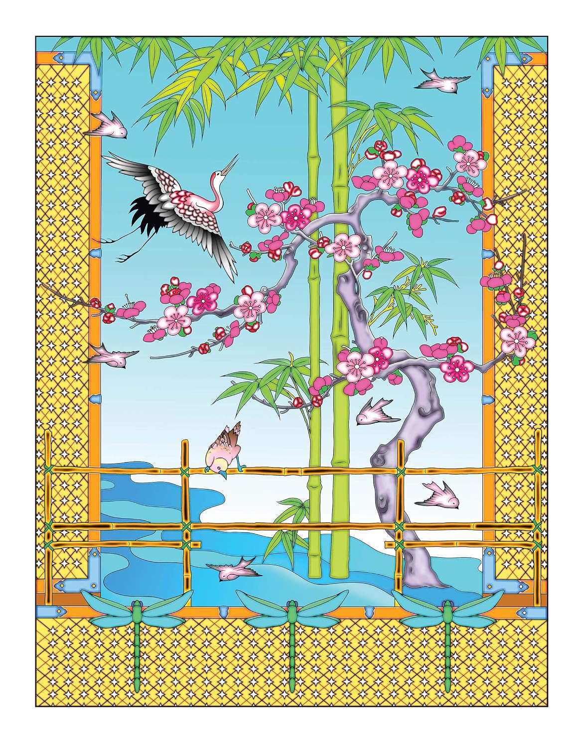 Creative Haven Japanese Designs: Adult Coloring Book - Relax and Find Your True Colors