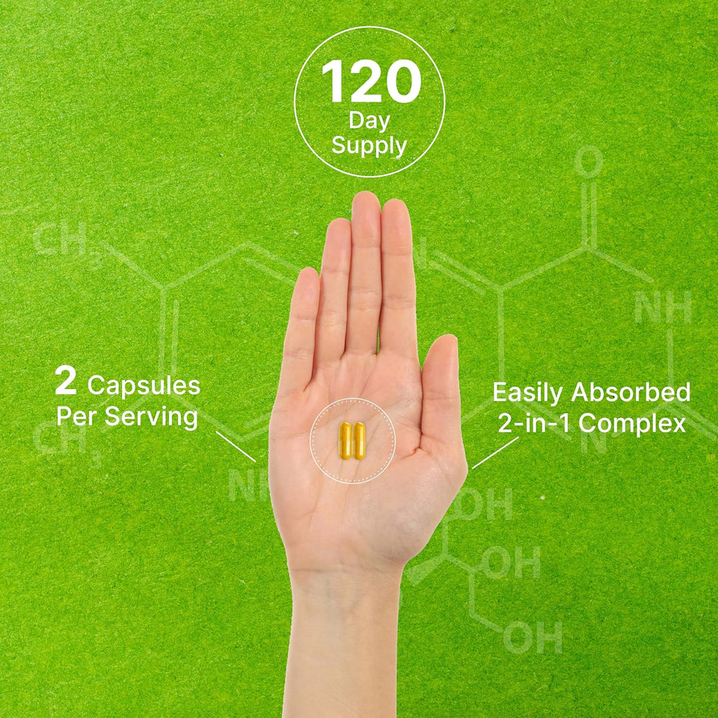 DEAL SUPPLEMENT Vitamina B2 400mg con Magnesio Glicinato 400mg, 240 Cápsulas