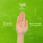 DEAL SUPPLEMENT Vitamina B2 400mg con Magnesio Glicinato 400mg, 240 Cápsulas
