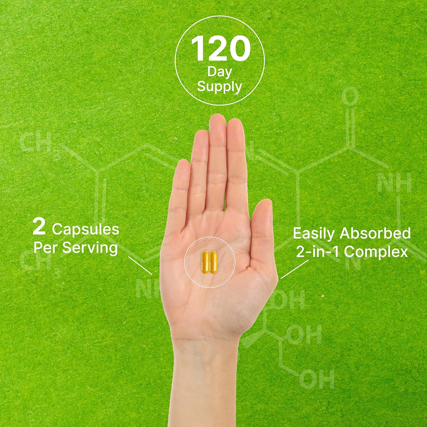 DEAL SUPPLEMENT Vitamina B2 400mg con Magnesio Glicinato 400mg, 240 Cápsulas