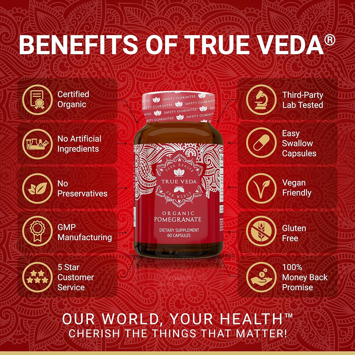 Organic Pomegranate Extract - 60 Vegan Capsules