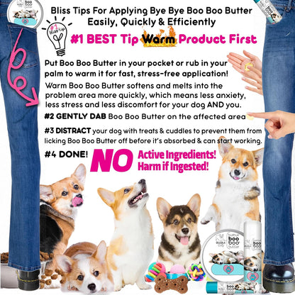 The Blissful Dog 8 oz TIN Corgi Booboo Butter – Cera de abejas: Proporciona consistencia y ayuda a sellar la – Image 7