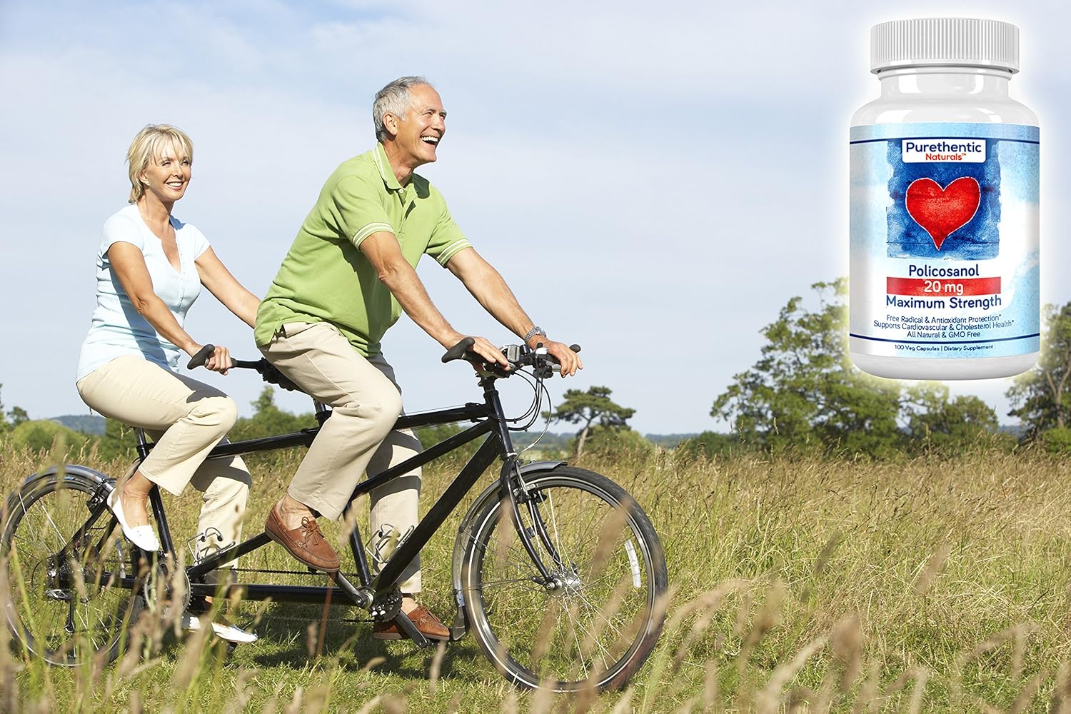 Policosanol 20 mg – 100 Cápsulas Veganas | Purethentic Naturals