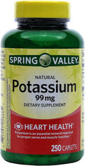 Potasio 99 mg (Gluconato de Potasio 595 mg), 250 Caplets