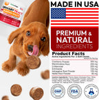 Chicles de Arándano y D-Manosa para Perros - Apoyo Urinario y Multivitamínico (170 unidades)