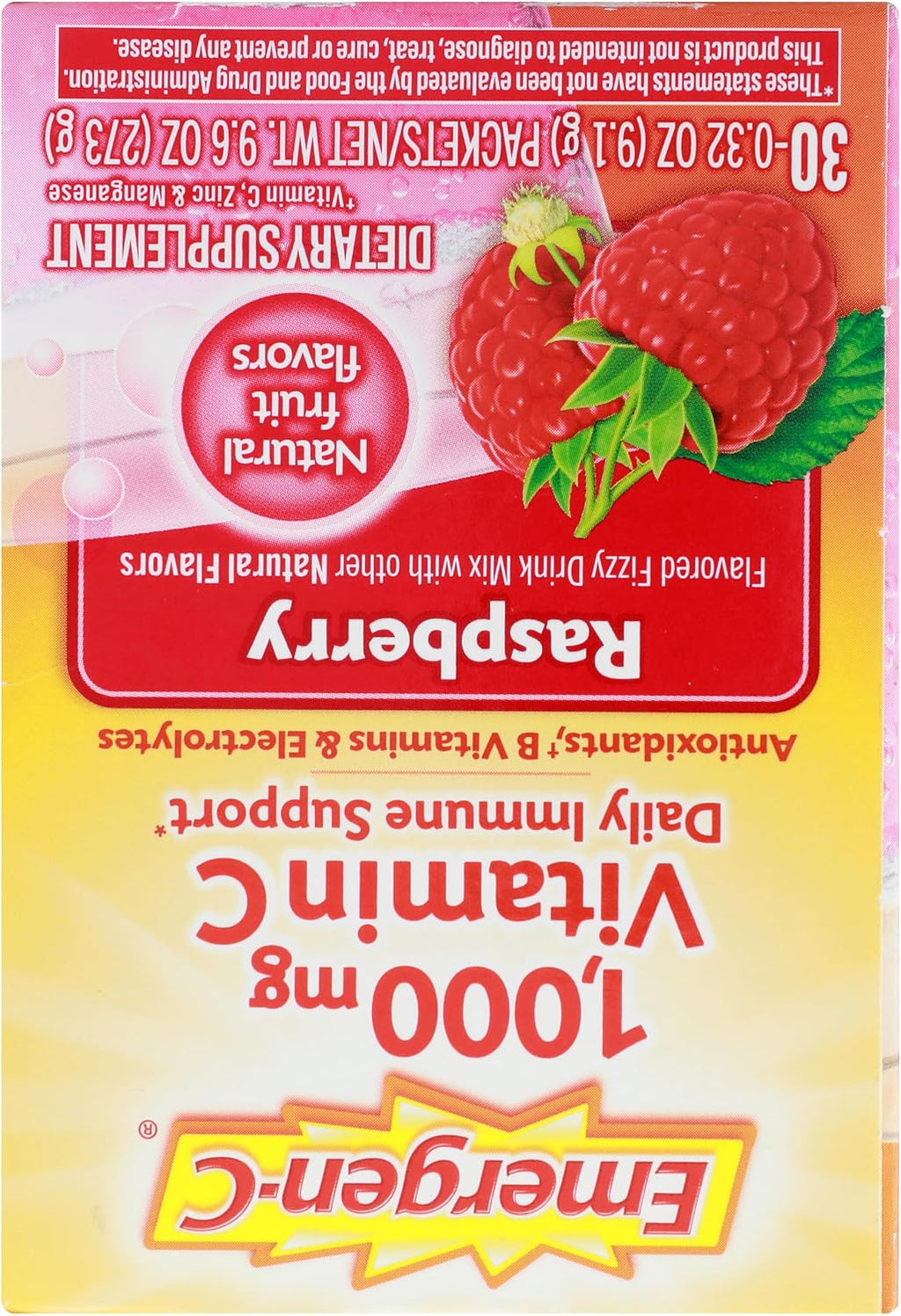 Alacer Emergen-C Raspberry - 30 efervescent sachets
