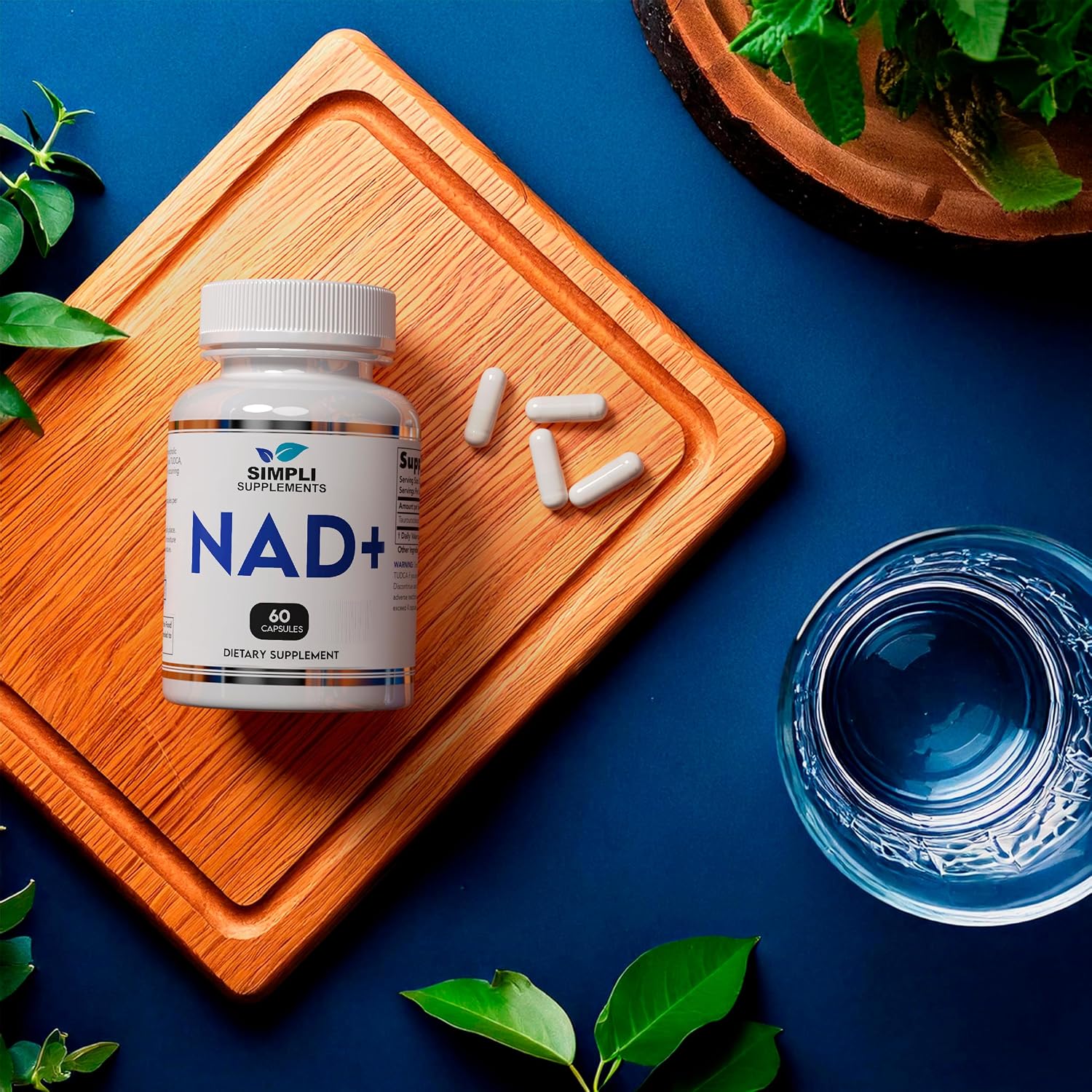 Suplemento de NAD 500 mg - Alternativa a NMN y Nicotinamida Ribósido - 60 Cápsulas